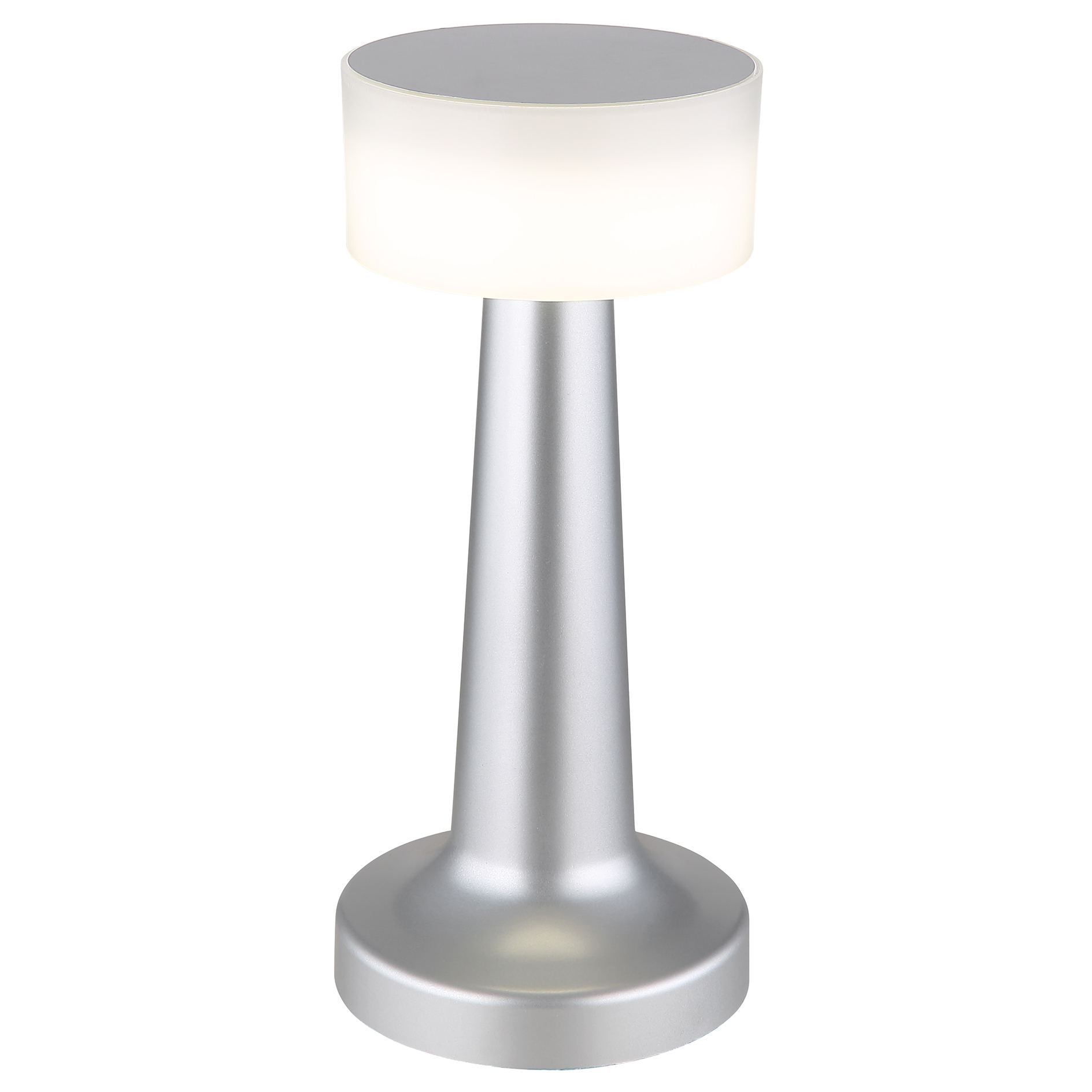 LED-Touch-Tischleuchte - silber-weiß - dimmbar