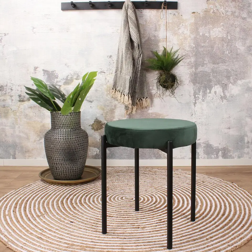 DS4U - Mika velvet kruk groen