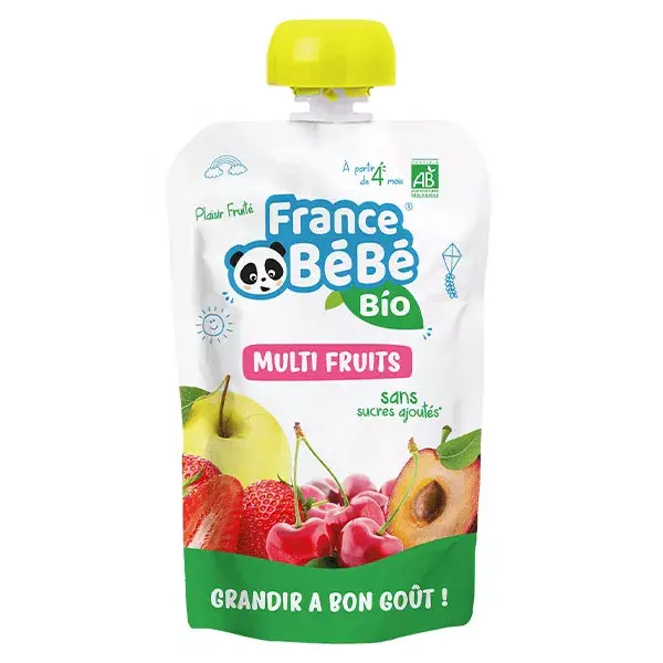 France Bébé Nutrition Bolsa Multi-Frutas +4m Bio 100g