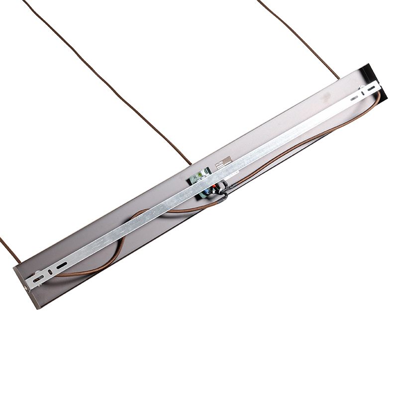 Moderne hanglamp bruin langwerpig 3-lichts - Saffira