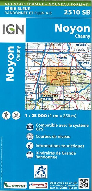IGN - 2510 SB NOYON CHAUNY 1 25 000