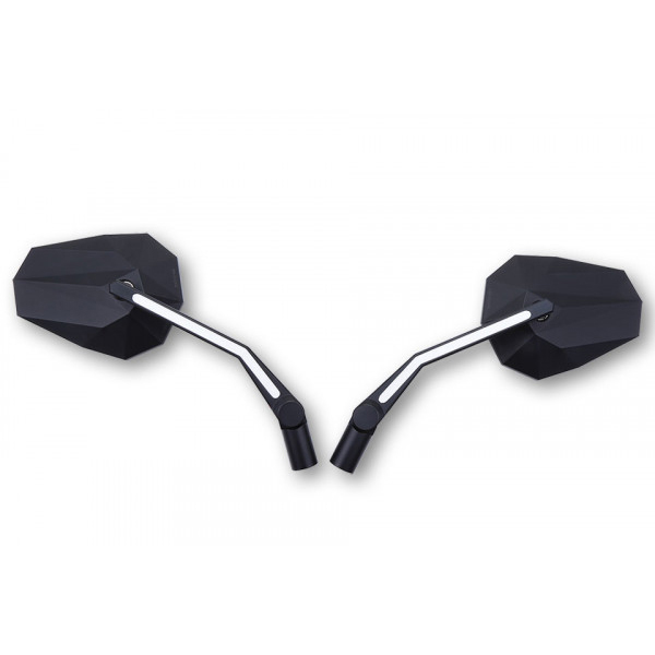 Highsider - Rétroviseurs Stealth-X3 Réversibles + Feu de position Led Noir