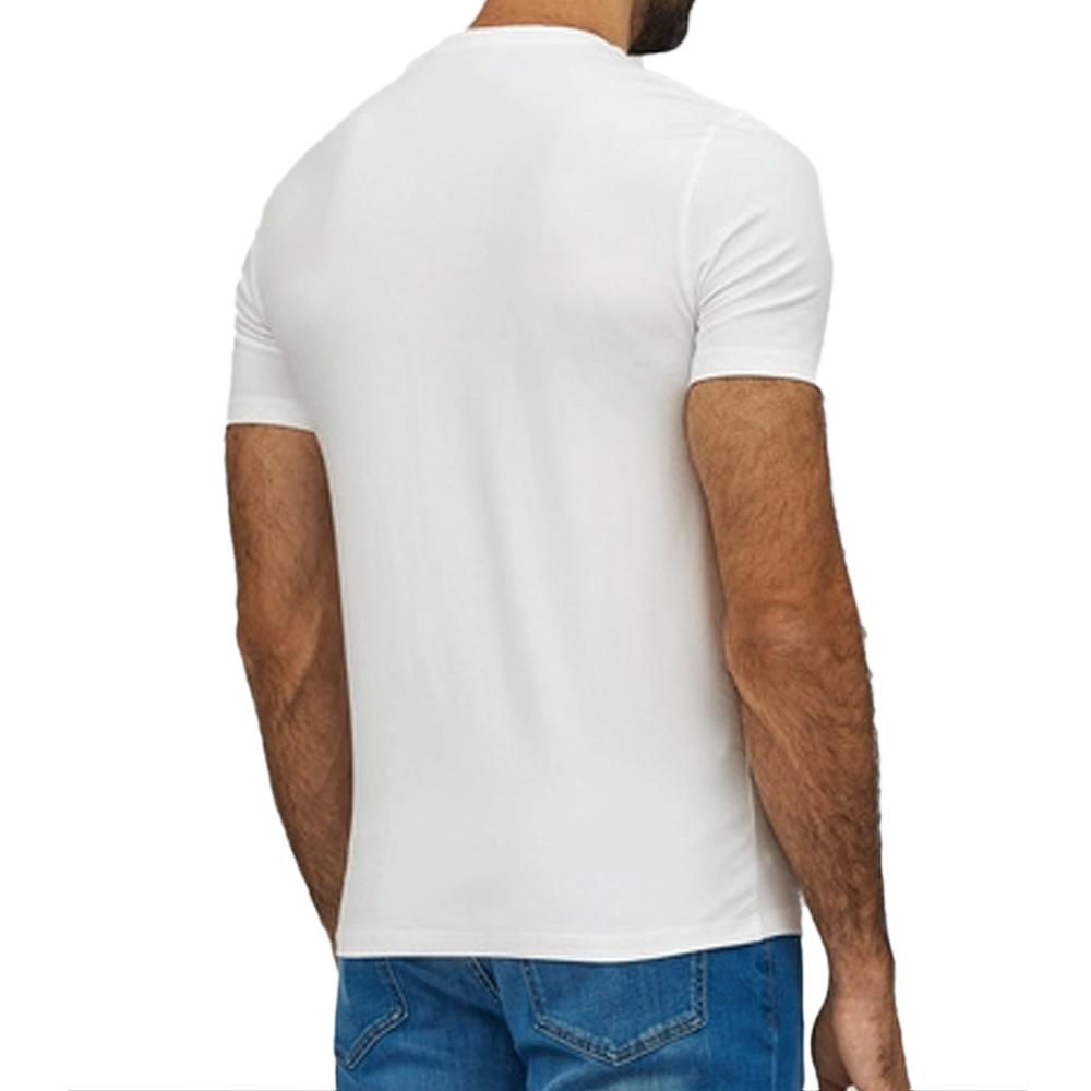 Guess T-shirt Blanc Homme Guess Vertical 14