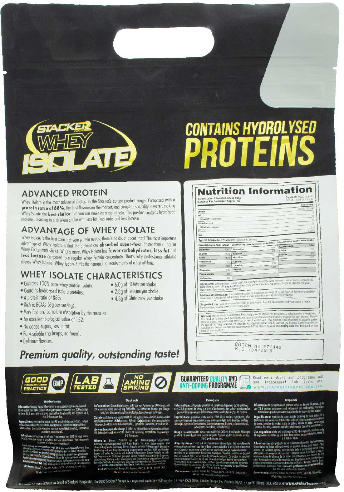 Stacker 2 Whey Isolate 750g - Oportunidade