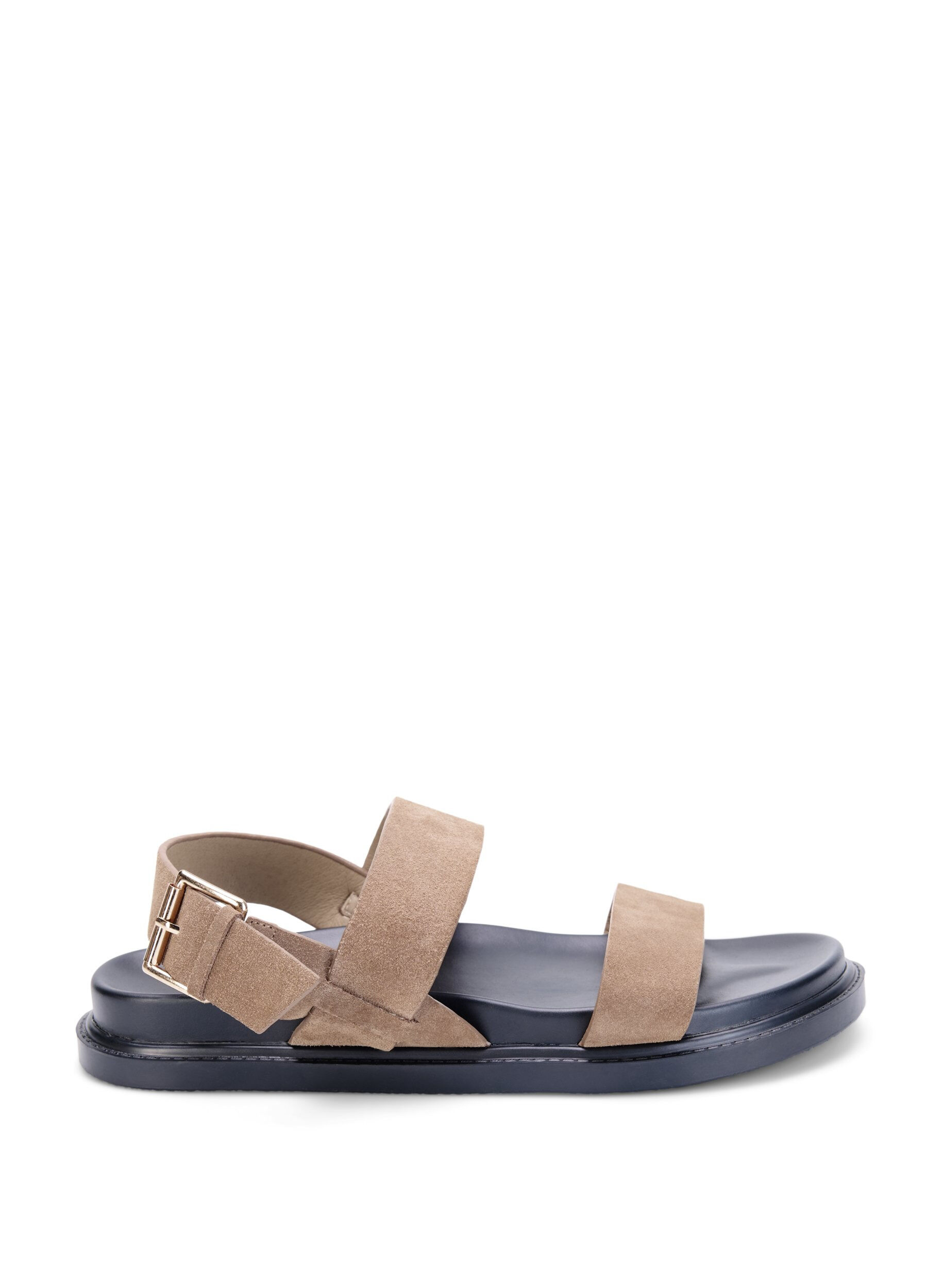 Wide fit sandal i ruskind