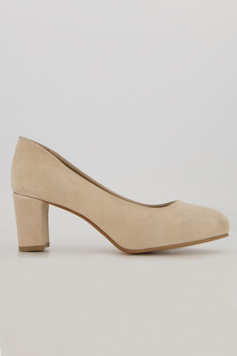 Pumps, Veloursleder, Weite H