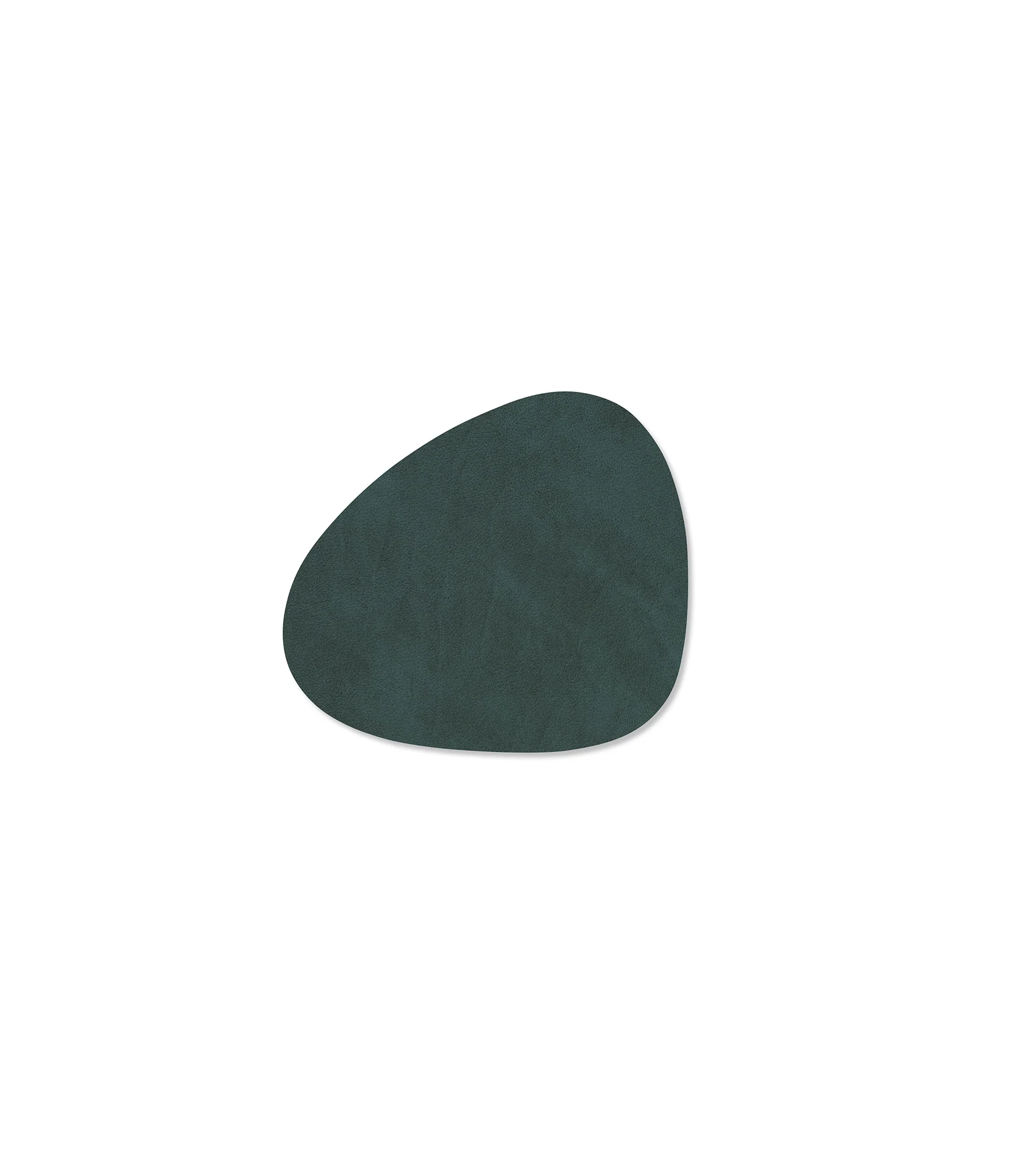 LIND DNA  Nupo glasbrik curve, dark green - 11 x 13 cm.