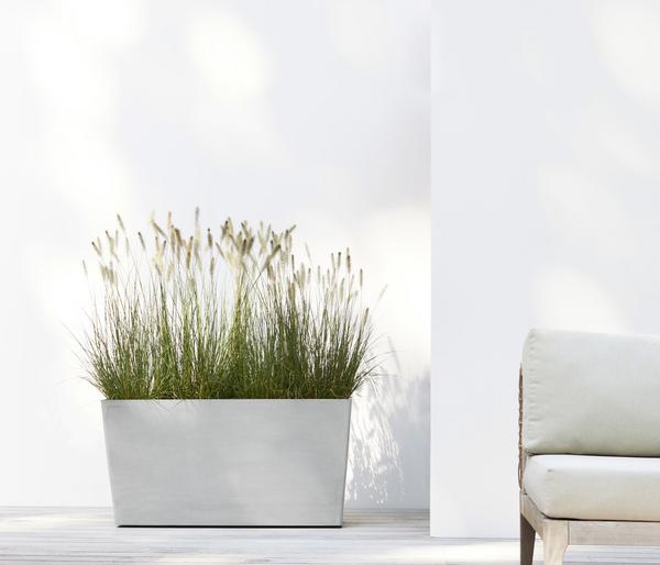 Ecopots Kunststoff-Kasten Paris mit Rollen,