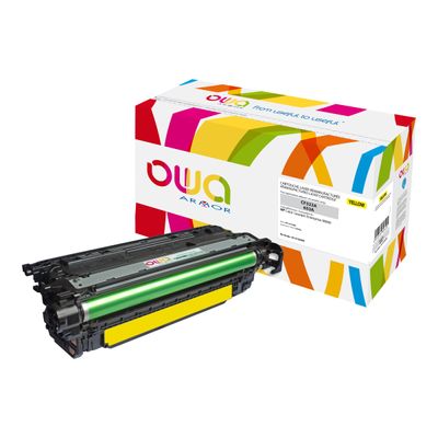 Cartouche laser compatible HP 653A - jaune - Owa K15736OW