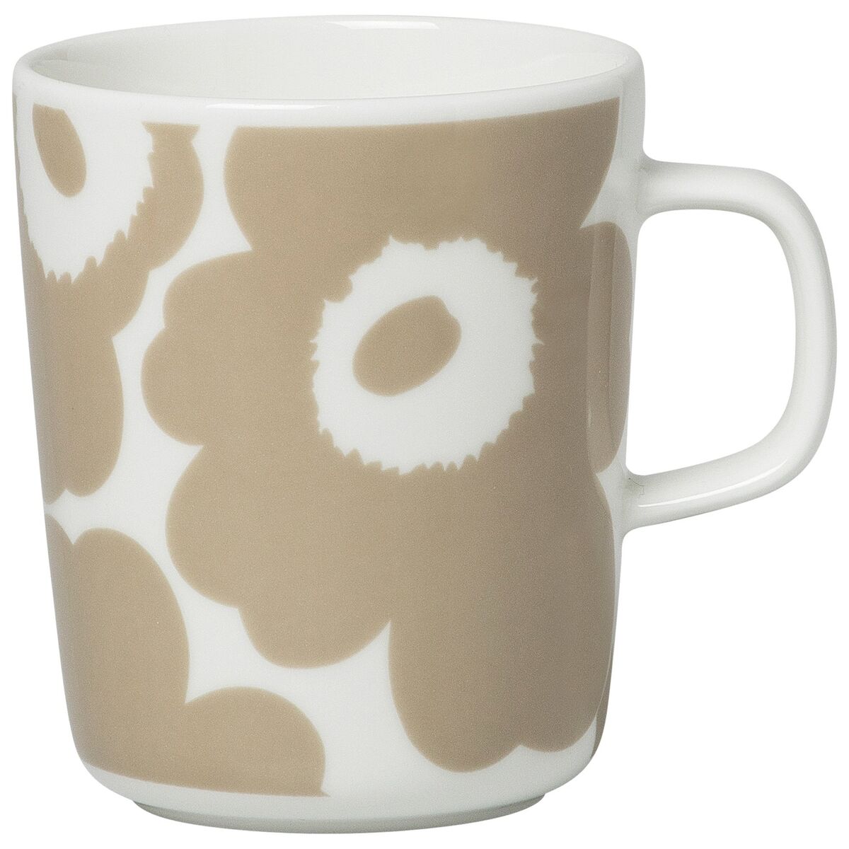 OIVA krus, 2.5 dl, unikko,  hvit/beige