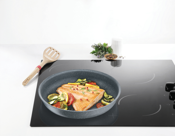 INGENIO Gris moucheté Poêle 24 cm Induction