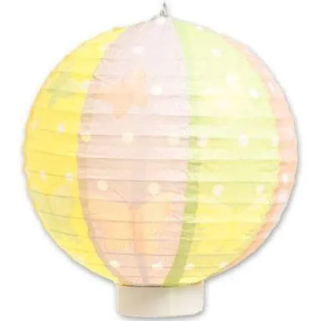 Amsinck & Sell Papier-Lampion Schmetterling, batteriebetrieben, Ø 20cm