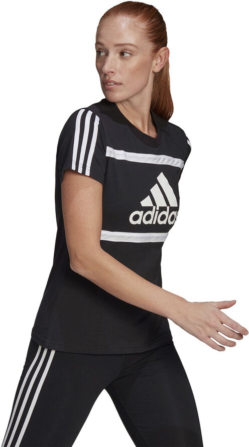 adidas Essentials Logo Colourblock Cotton T-shirt Sort