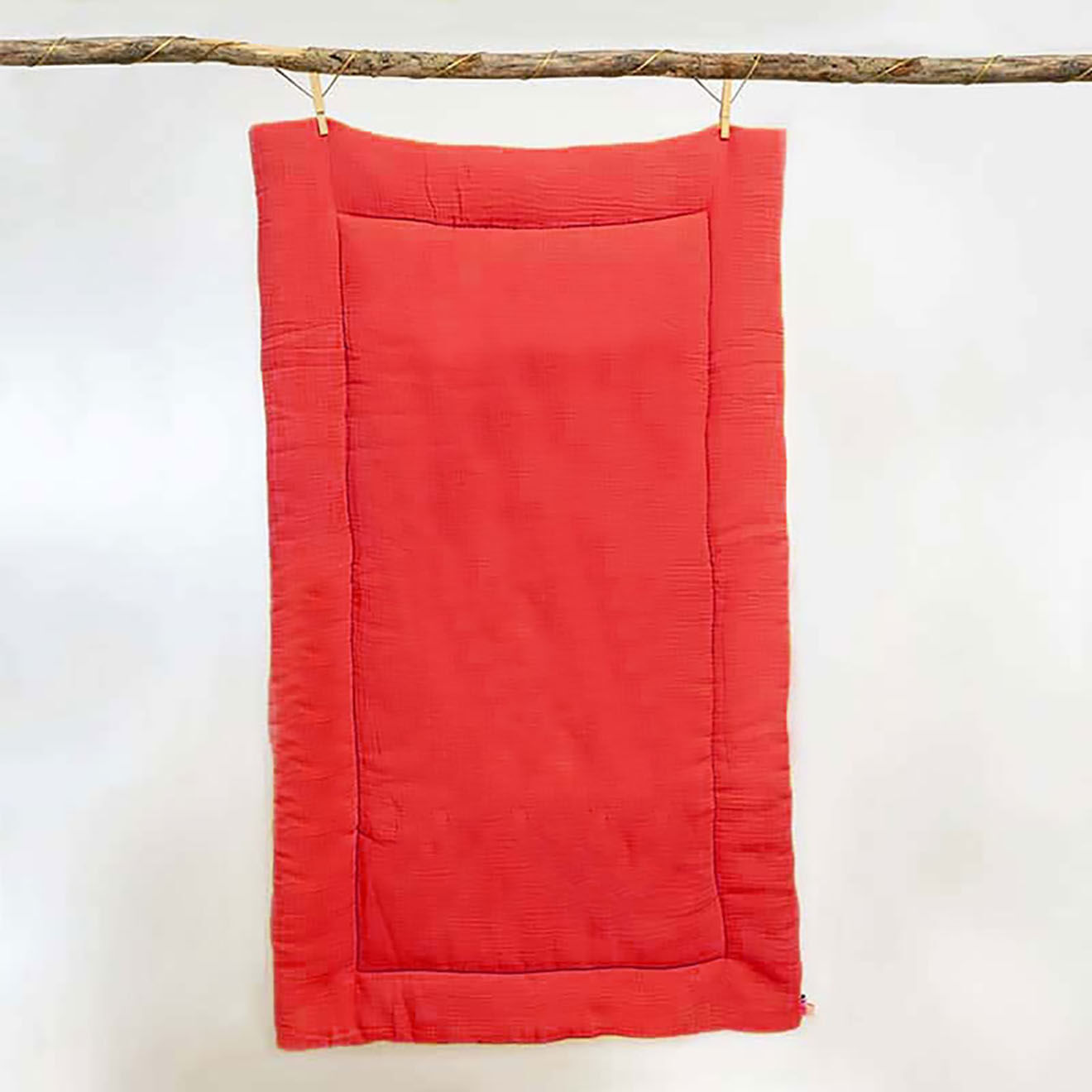 Papate Edredon en Coton Bio fraise - 70x120 cm