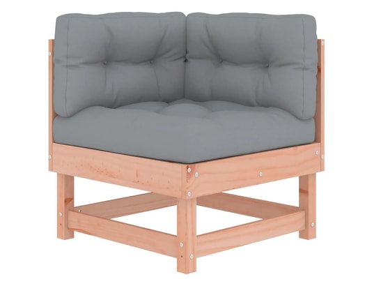 LES TENDANCES - Salon extérieur Salon de jardin-bois rosé-7 places-61x61x62-472970