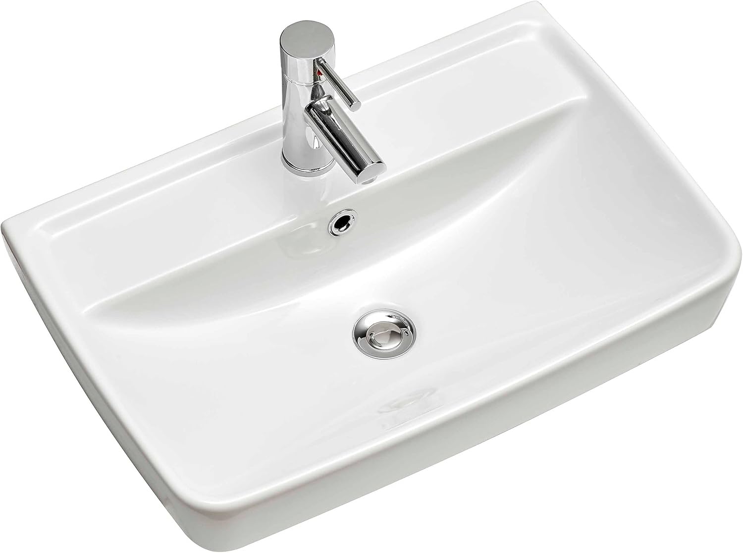 Pelipal Waschtischunterschrank Quickset 360 mit Waschbecken in Weiß Glanz, 78 cm breit | Waschplatz mit 2 Schubkästen