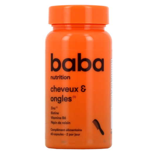 Baba Nutrition cheveux et ongles - Plantes, levure de bière, vitamines
