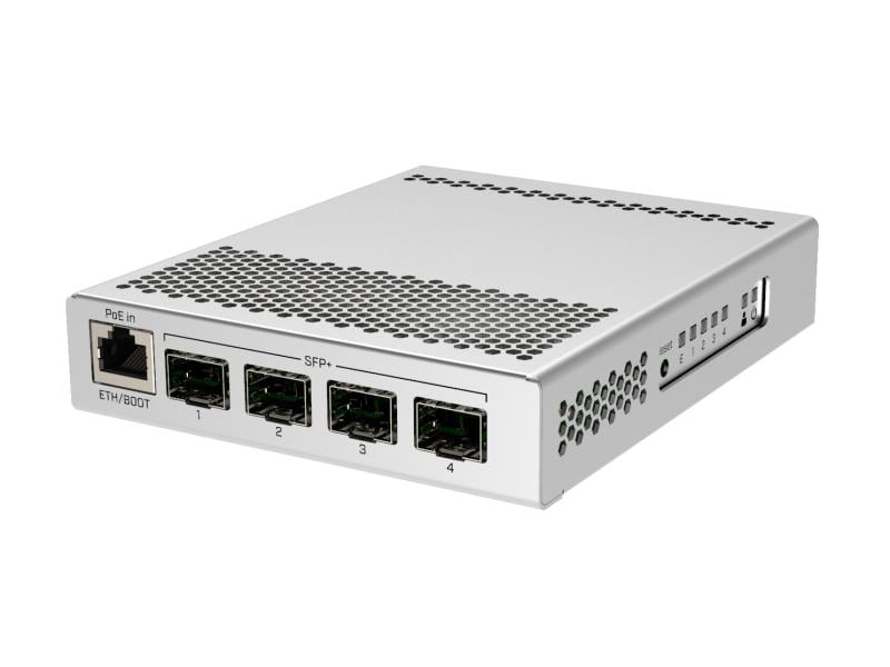 MikroTik SFP Switch CRS305-1G-4S IN 5 Port Desktop-Switch mit fünf Ports, einem Gigabit-Ethernet-Port und vier SFP  10Gbps-Ports