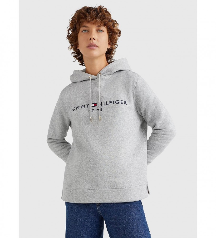 Moletom Tommy Hilfiger Heritage, cinza