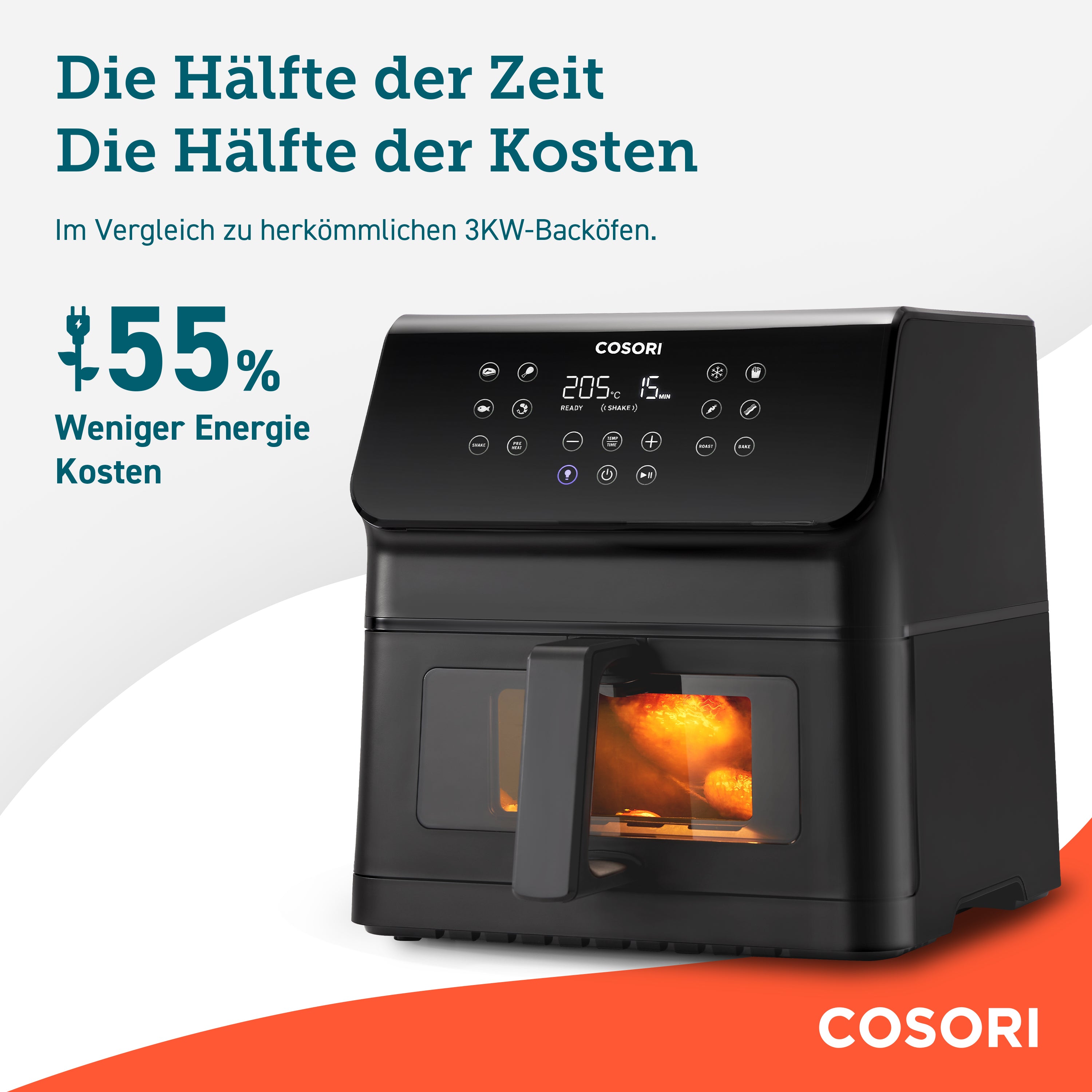 COSORI Clear Blaze 6,2 Liter Heißluftfritteuse