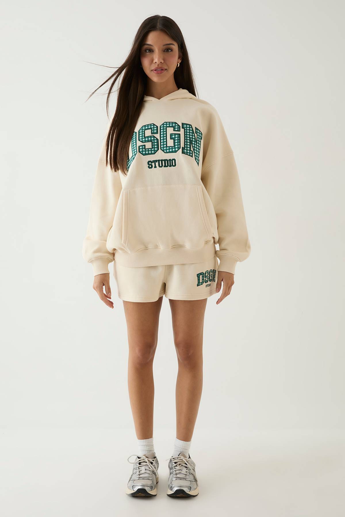 Sweat À Casynthétiqueche Oversize Dsgn Studio Avec Appliqué Vichy