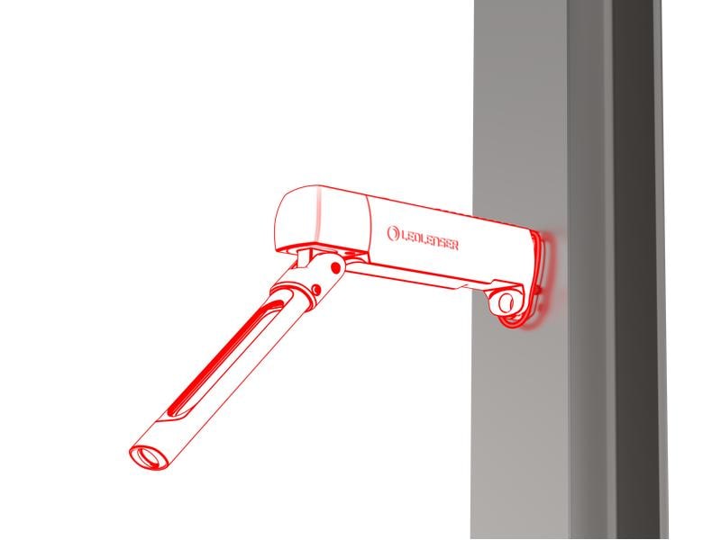 LED LENSER Taschenlampe W6R Work, 500 lm Arbeitslampe
