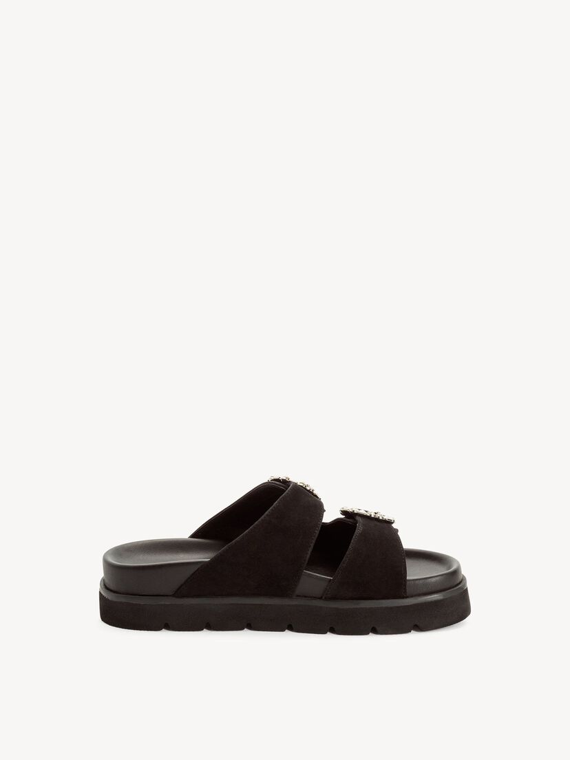 Leren Slipper - zwart