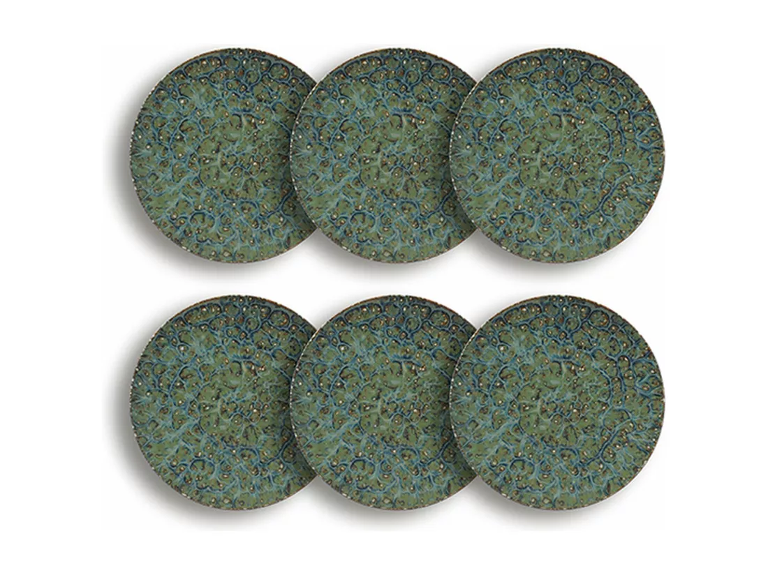 Ogo Living - Lot 6 Assiettes Plates Venus 27cm En Porcelaine