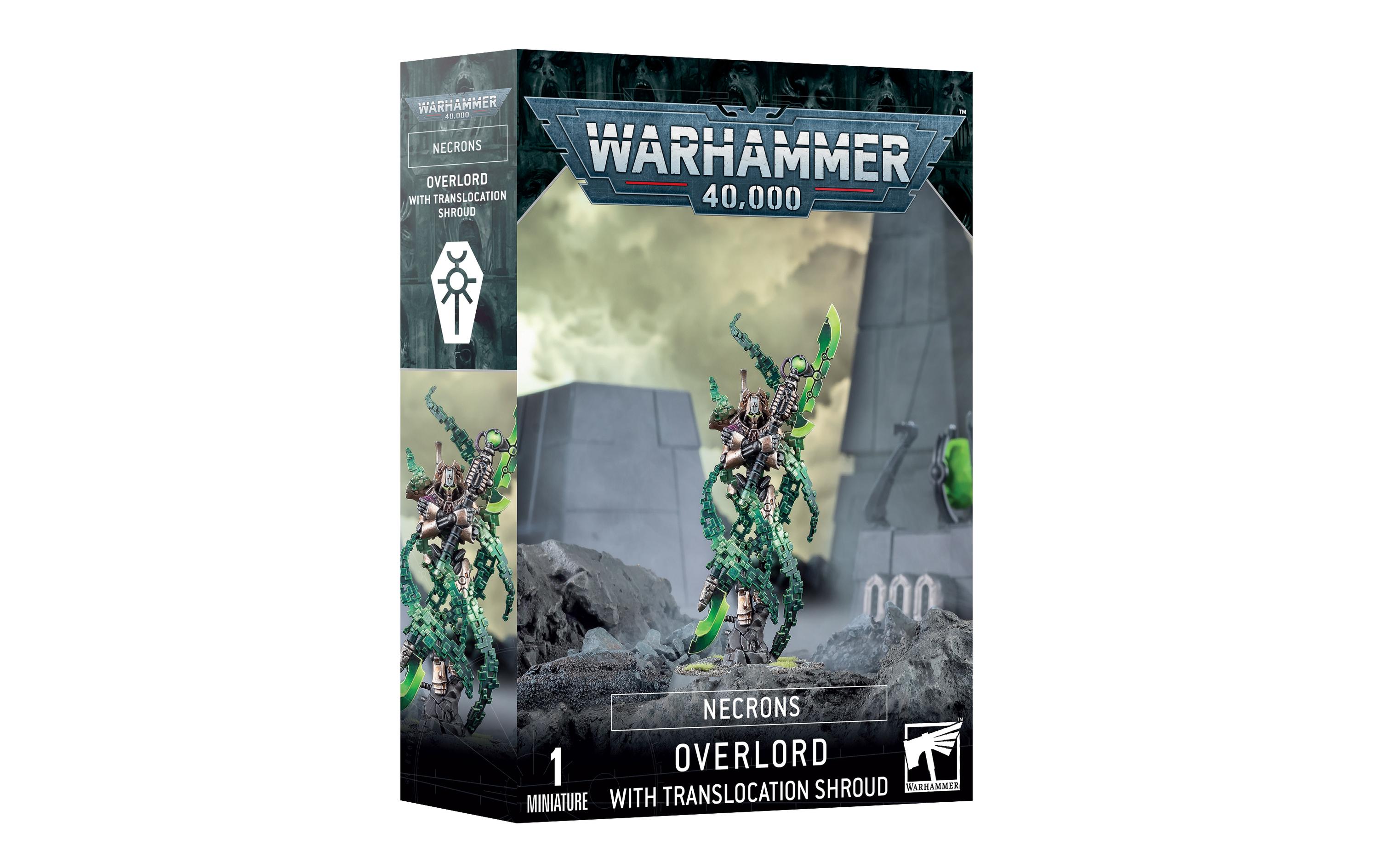 Figur Warhammer 40.000 Necrons OverlordWarhammer 40.000 Miniatur: Necrons Hochlord mit Tachyonenpfeil
