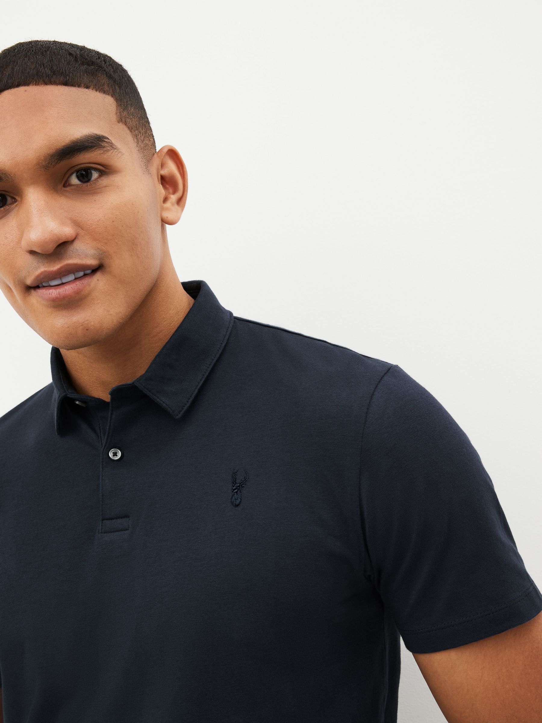 Donkerblauw - Polo met korte mouwen