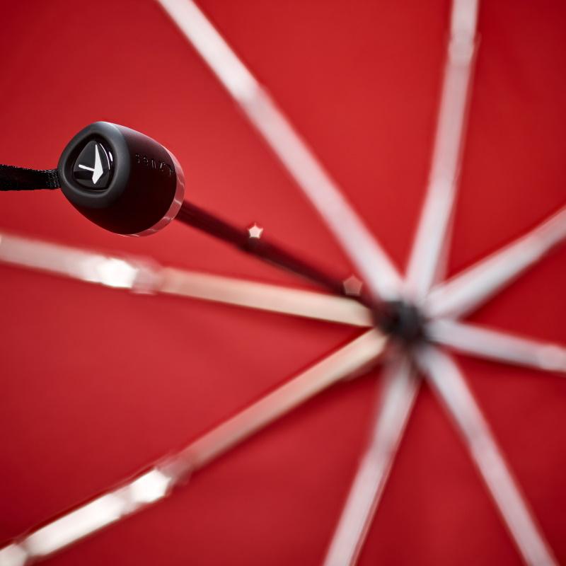Senz° Mini Opvouwbare Storm Paraplu Rood