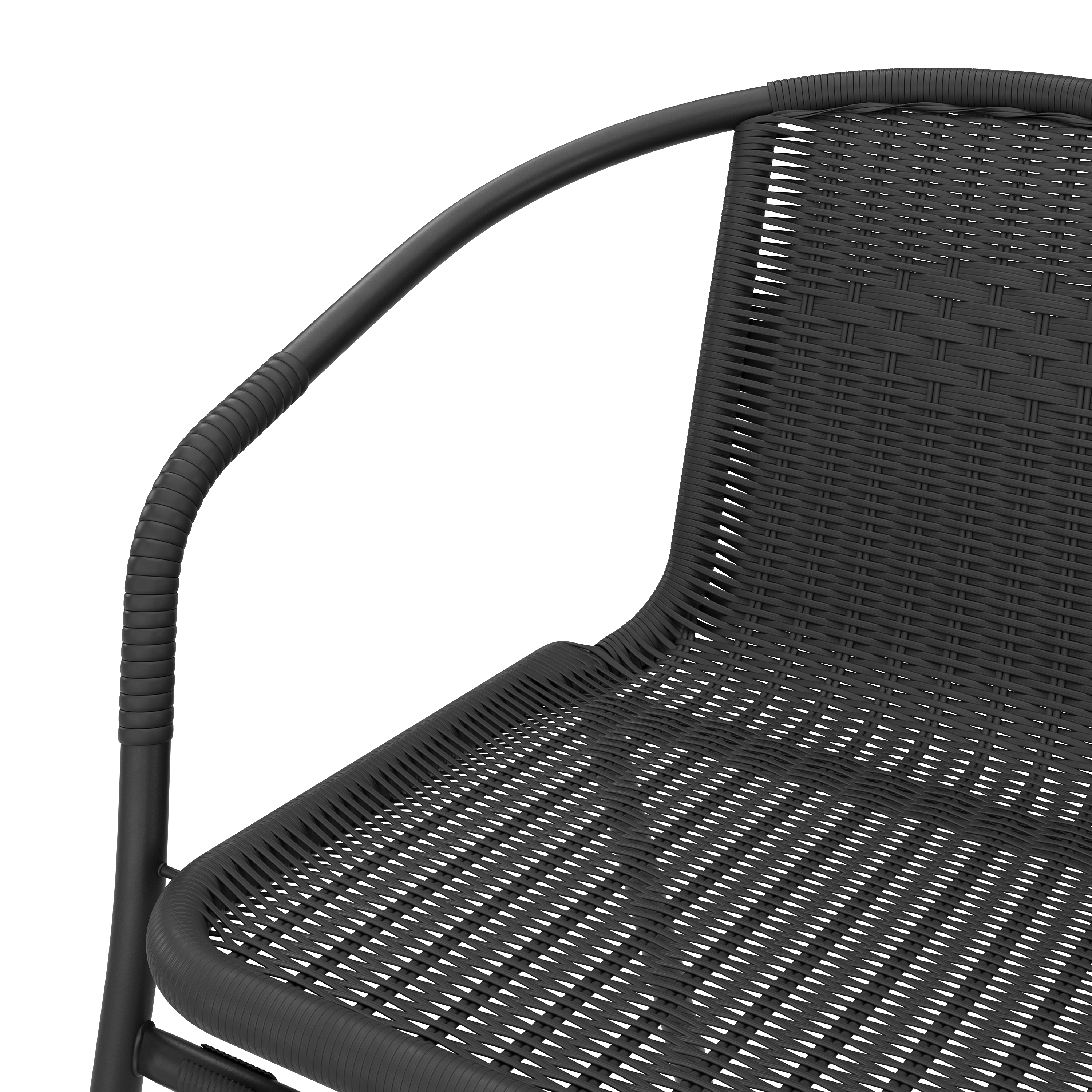 Gartenstuhl NOA Rattan schwarz