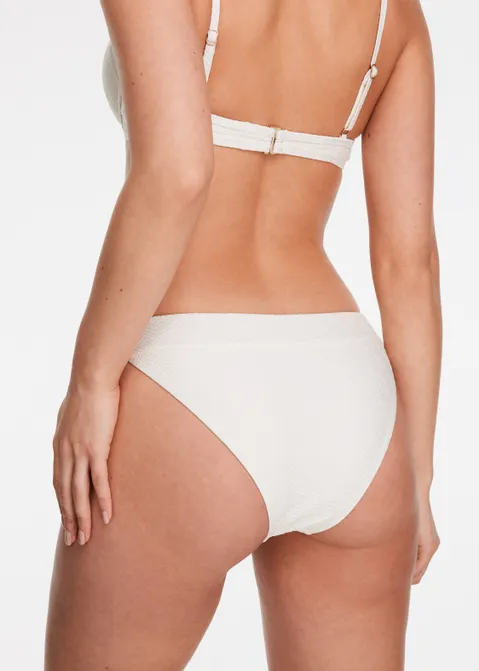 Bikini broekje met structuur off-white (ECRU)