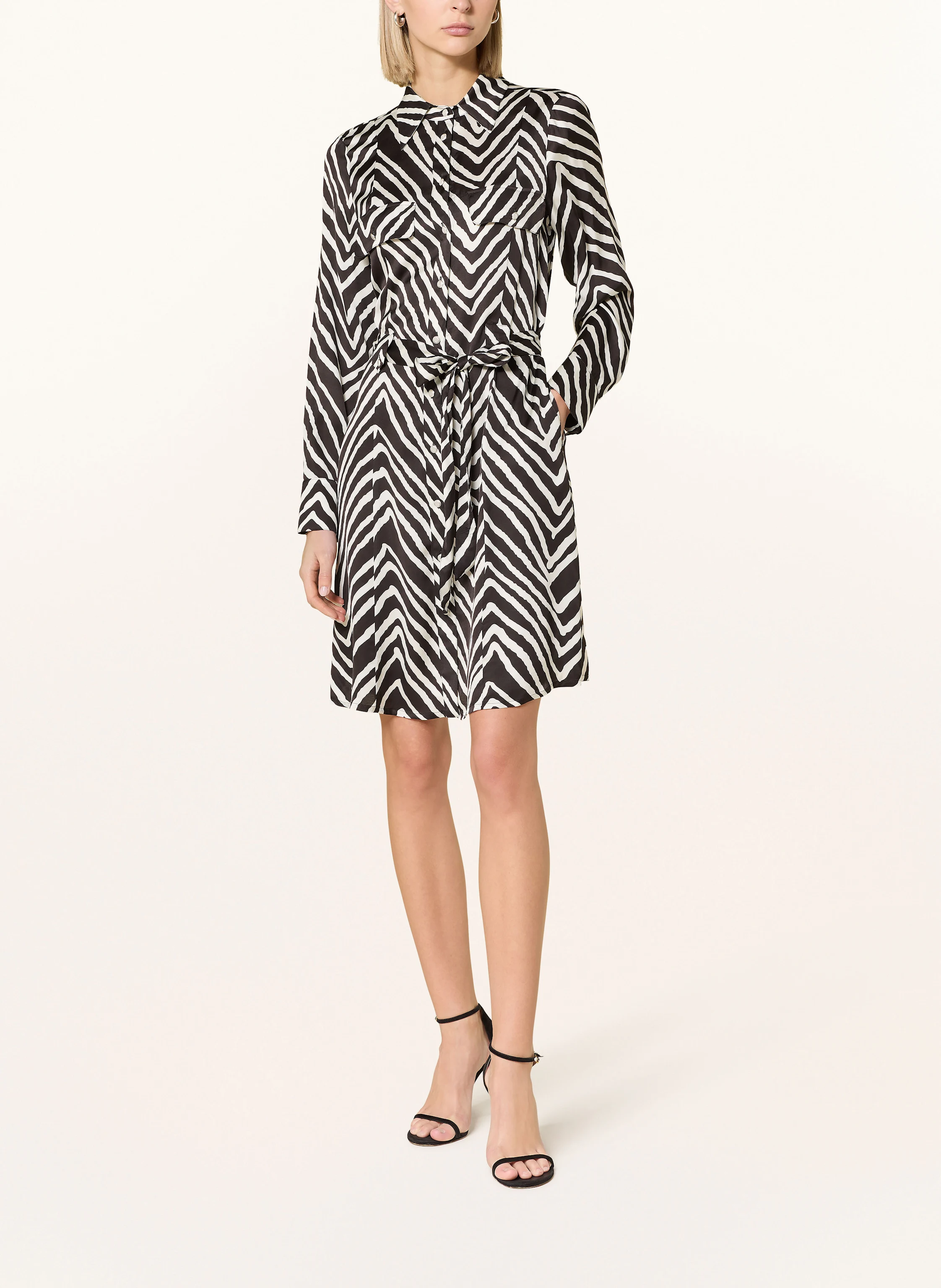 MARC AUREL Hemdblusenkleid aus Satin