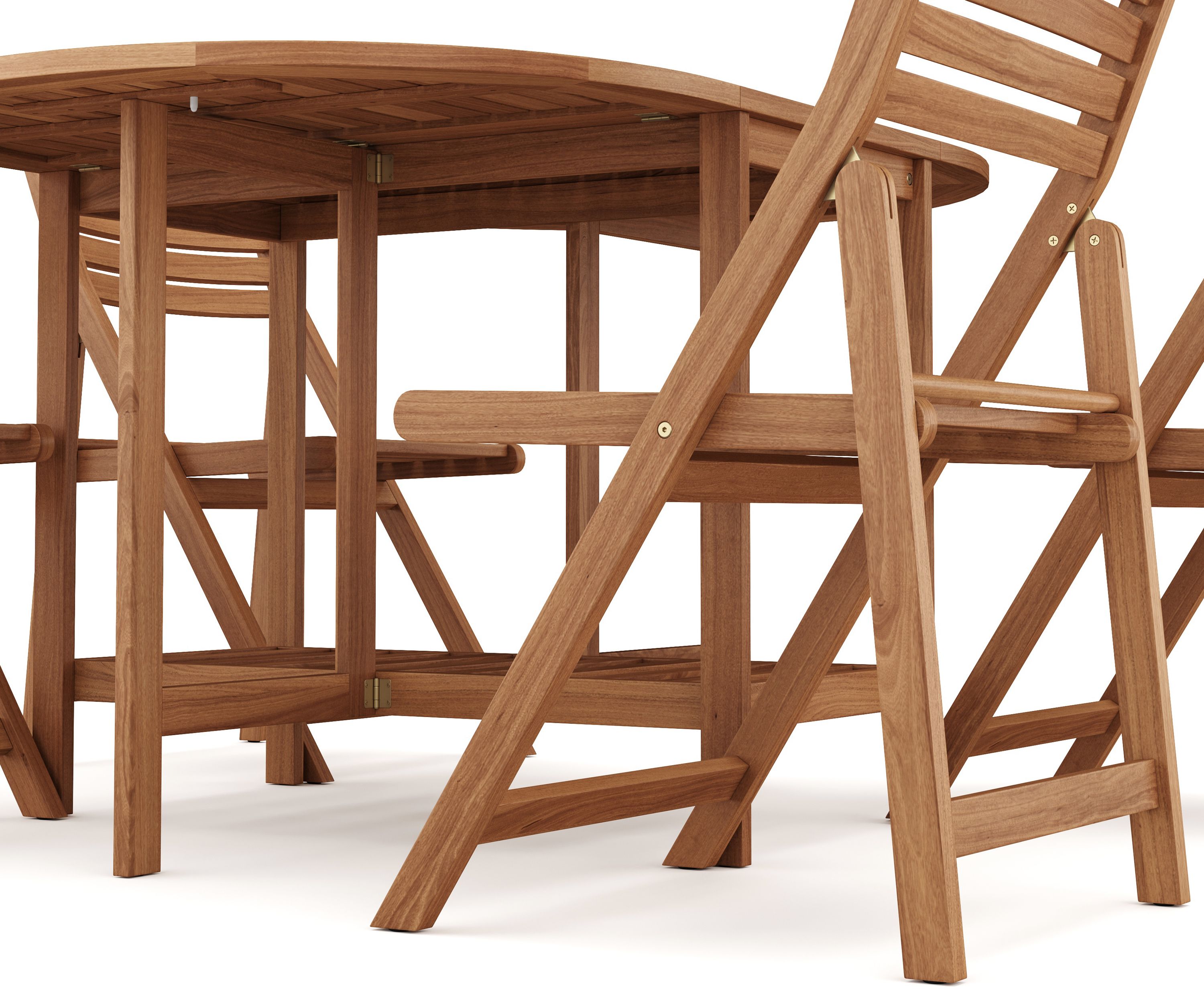 Gartenmöbel Set Holz TARRAGONA 5-teilig