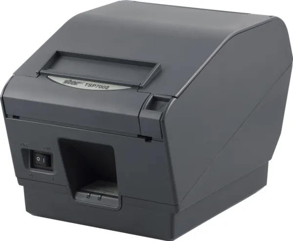 Star TSP743II-24 w/o I/F GRY - Kvitteringsprinter - direkte termisk - Rulle (8,25 cm) - 406 x 203 dpi - op til 250 mm/sek. - skærer - trækulsgrå