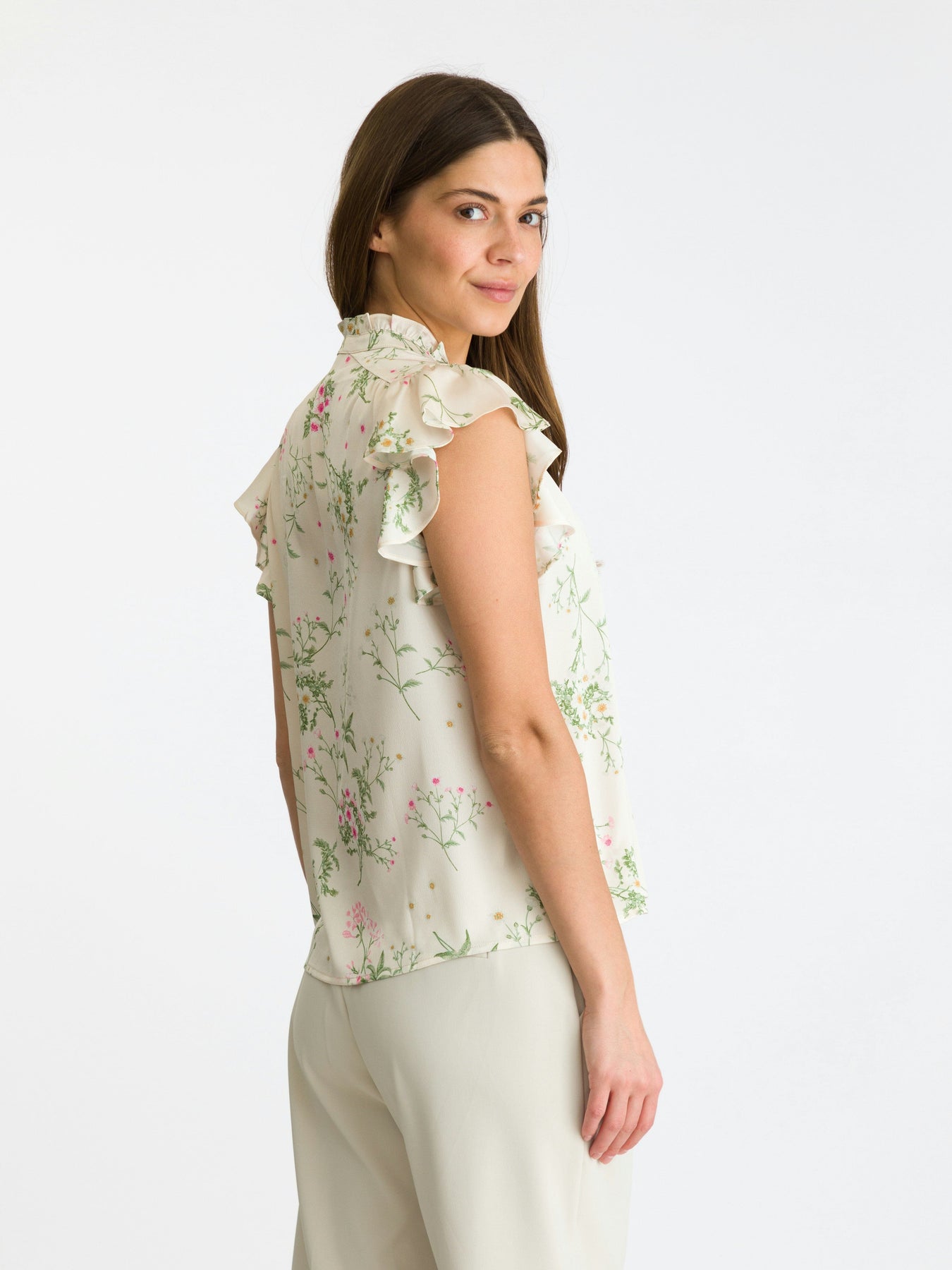 Neo Noir Stella Flower Field Blouse