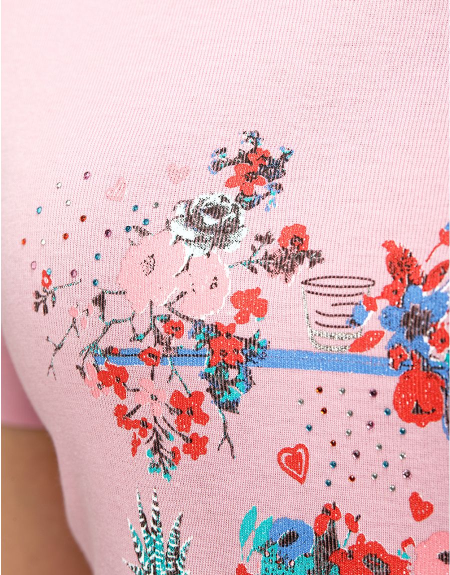 T-shirt rose coton BIO
