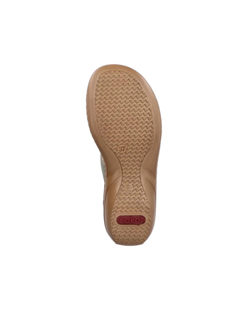 Rieker dame slip on sandal - grøn