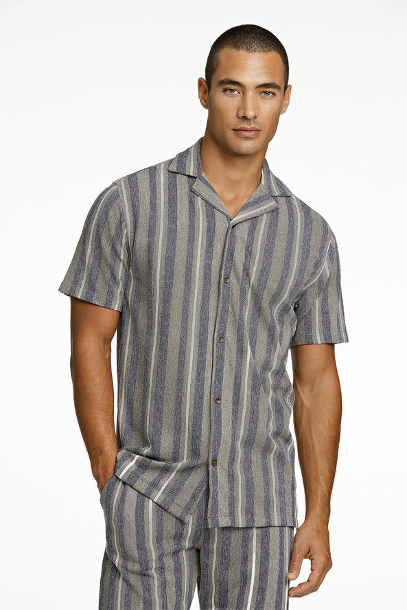 Lindbergh Knitted resort collar S/S Grøn