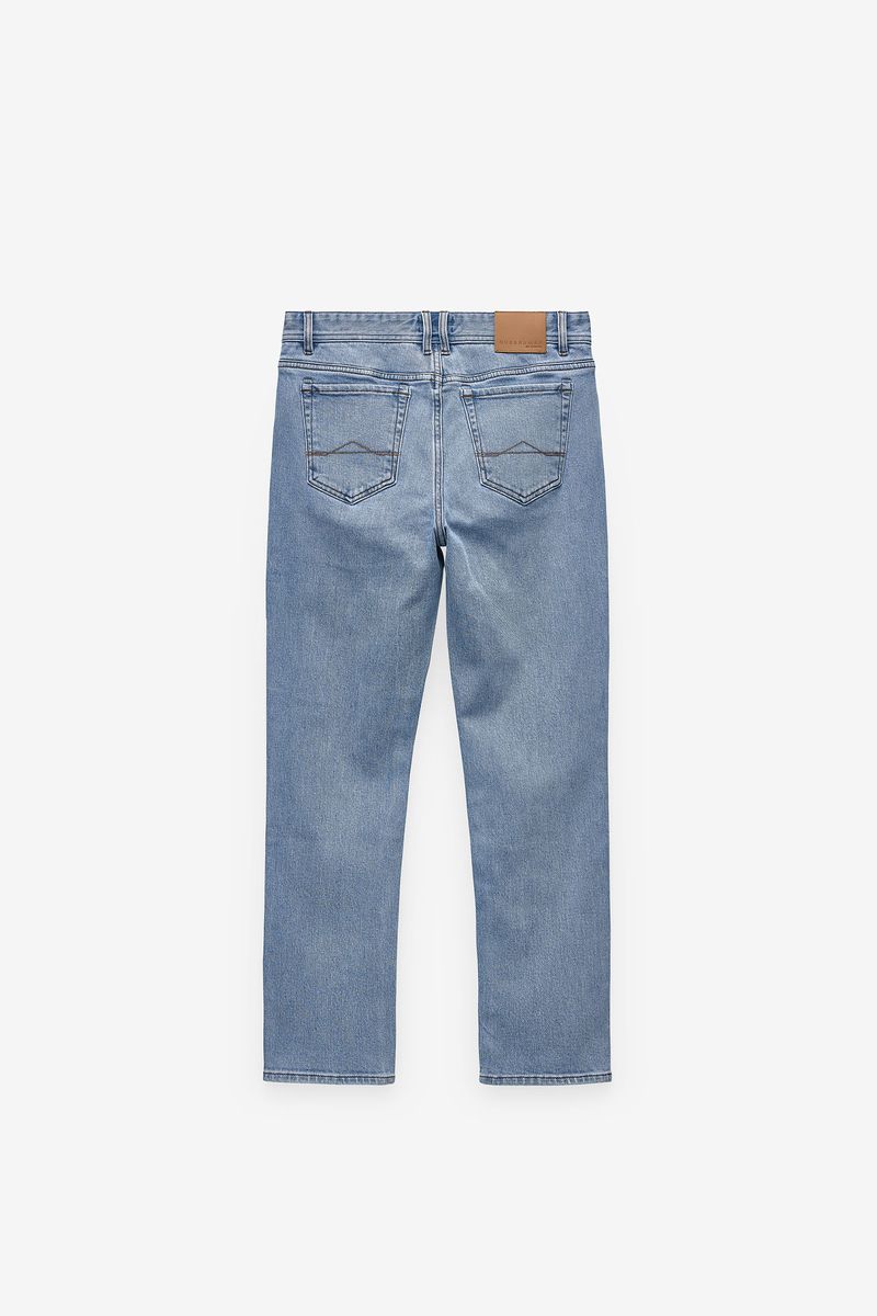 CALÇAS DENIM TAPERED FIT