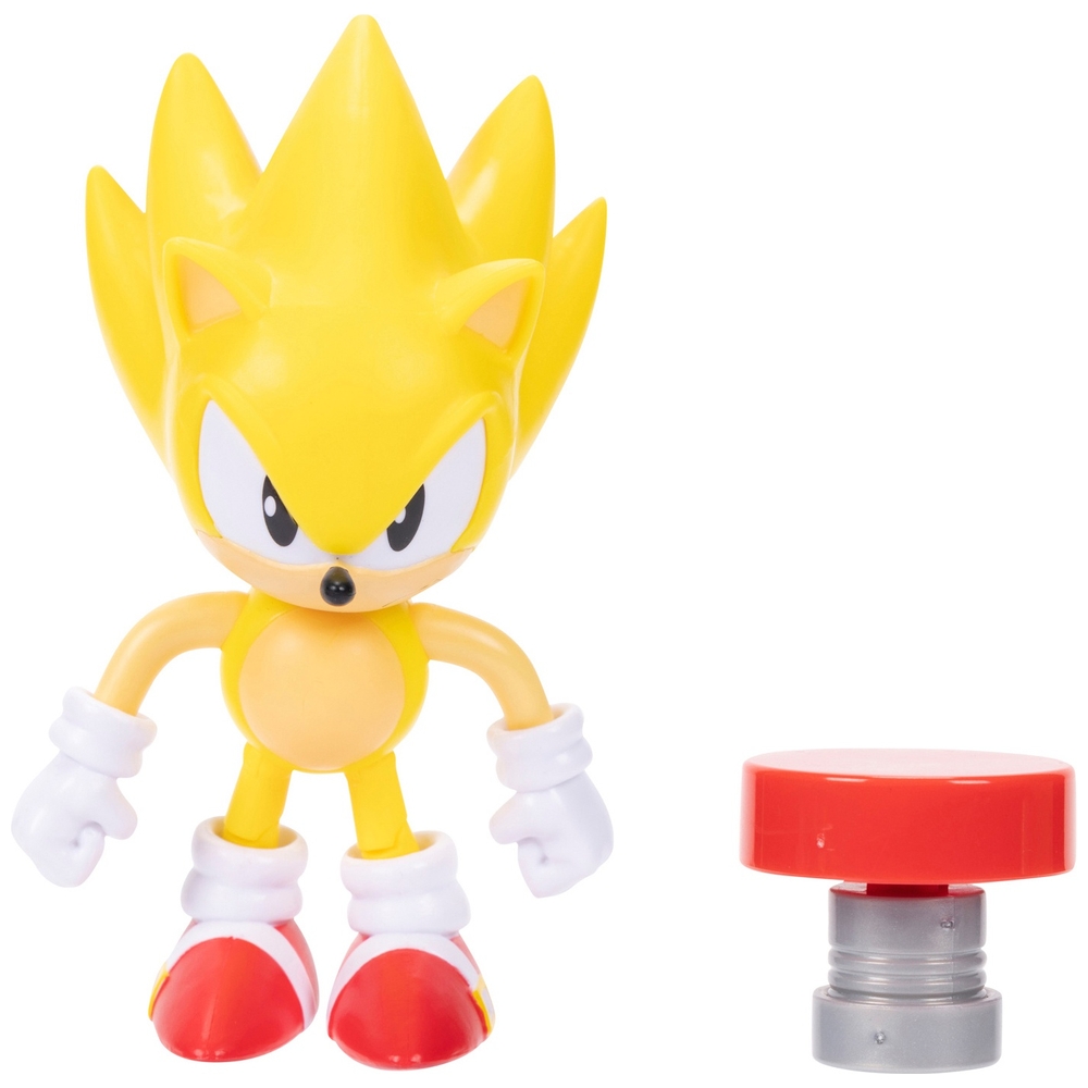Klassische Sonic the Hedgehog 10 cm Figur mit Federzubehör