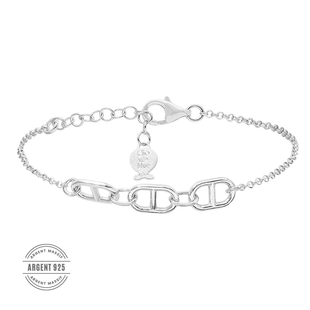 Clio Blue Bracelet Argent Femme Clio Blue Jaseron