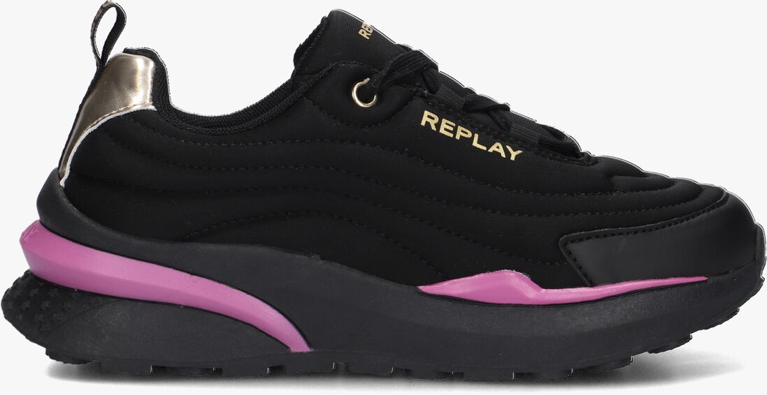 REPLAY zwarte replay lage sneakers athena jr