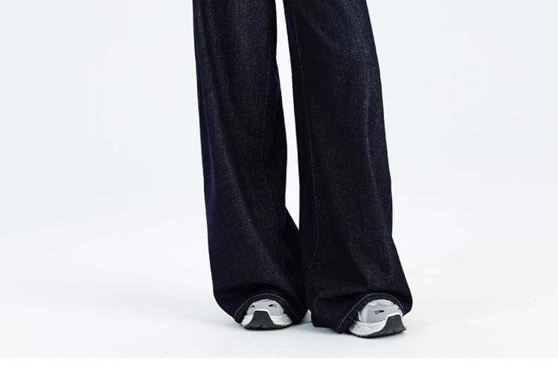 Notica - High Waist Washed Wide Leg Jeans