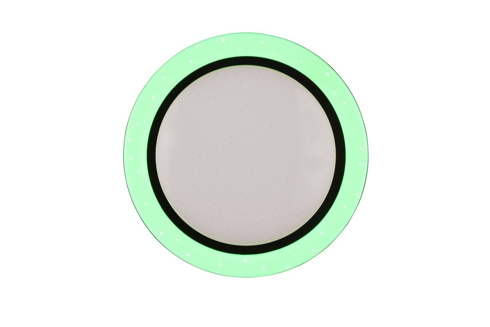 LED Deckenlampe Cartida weiß 38cm 7cm Fernbedienung dimmbar RGB Sternenhimmel Kunststoff