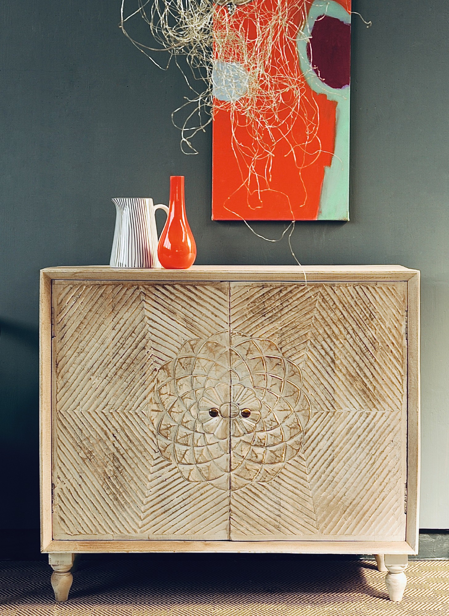 Kommode 'Piccardt', whitewash, B 100 cm, L 40 cm, H 90 cm von fischer's lagerhaus