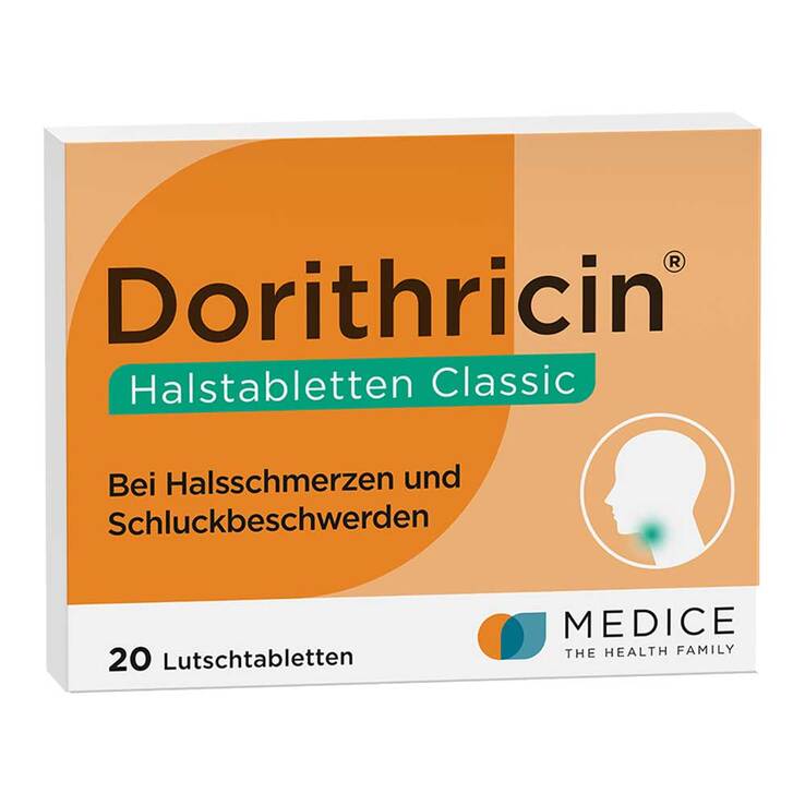 Dorithricin® Halstabletten Classic bei Halsschmerzen, 20 St