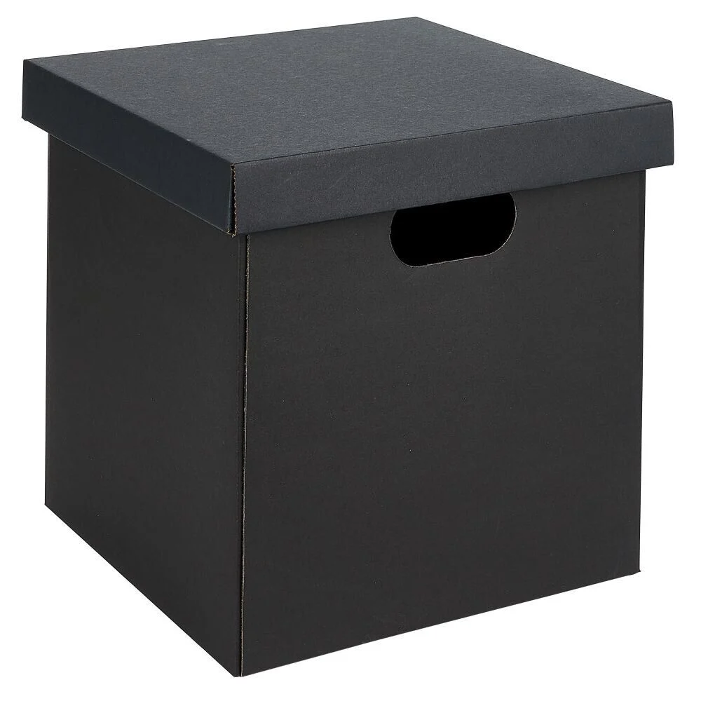 Boîte carton noire ou blanche 27x27xH27cm
