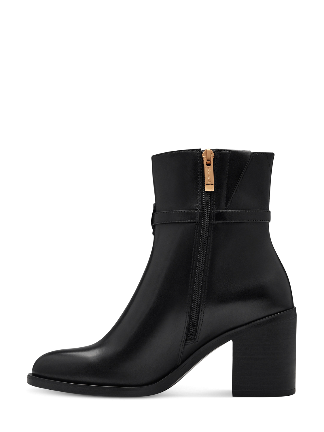 Tamaris Detailed Leather Bootie Black
